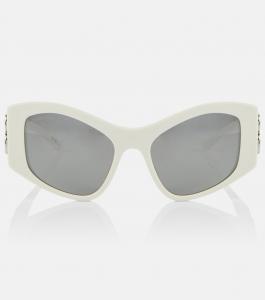 Солнцезащитные очки dynasty прямоугольной формы Balenciaga, белый