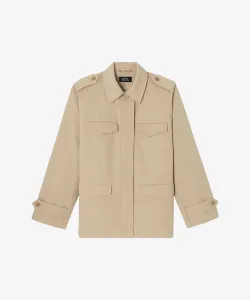 Куртка-сафари приталенного кроя