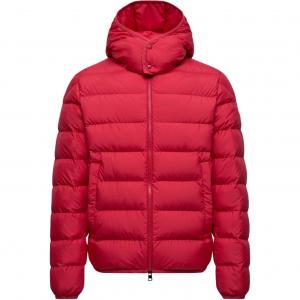 Пуховая куртка со сложенным капюшоном Moncler, красный