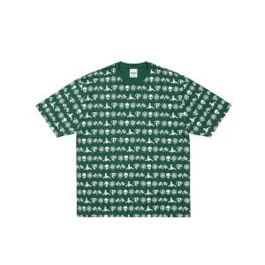 PALACE SS25 Футболка Unisex Green Crew Neck Moderate Straight Fit