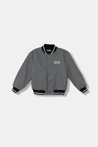 Детская куртка-бомбер с шерстью United Colors Of Benetton, серый
