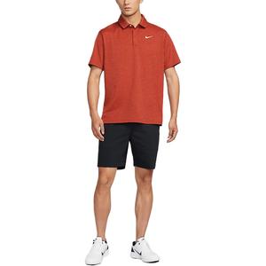 Мужская поло для гольфа Tour Dri-FIT Jacquard Nike, красный/слоновая кость