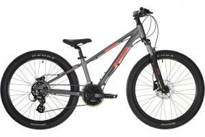 Горный велосипед Carver Strict 24 HD - 24 дюймов - Diamant - 2024, цвет Grau|anthracite/neon orange/black