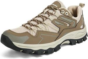 Мужские походные кроссовки с дышащей сеткой для трекинга, уличные, легкие, противоскользящие, для прогулок, восхождений и путешествий Qacksv, коричневый