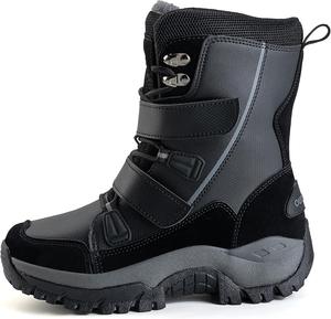 Женские зимние ботинки Frank Mully, теплые и удобные, с искусственным мехом, утепленные ботинки до середины голени, шнуровка, снежные ботинки, противоскользящие, водонепроницаемые боевые ботинки, Ablack