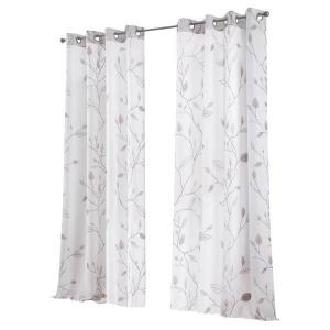 Штора с люверсами Kutti Bonnie, 135x245x2 см цвет weiß/grau