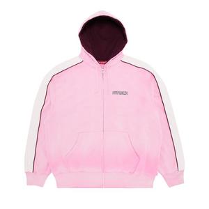 Толстовка Supreme State Zip Up Hooded Sweatshirt Pink, розовый