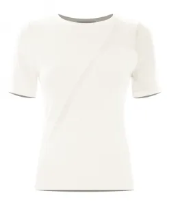 Элегантная контрастная блузка Kocca, белый