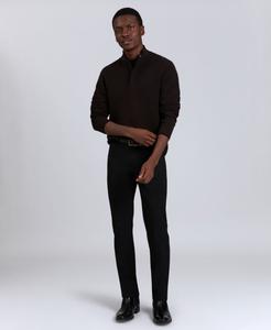 Мужской свитер с застежкой-молнией на четверть длины Kenneth Cole, Dark Brown