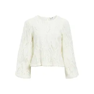 Блузка Object Lucie long sleeve, белый