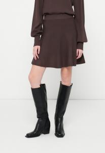 Юбка YAS YASFONNY SKIRT, Chocolate Brown/Brown