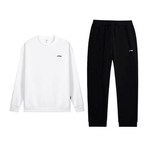 Li Ning Casual Sportswear Мужской комплект из 2 предметов Li-Ning, белый top+черный pants