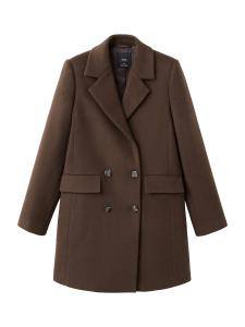 Пальто межсезонное MANGO Dali, шоколадный