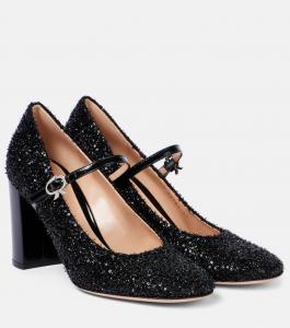 Канвасные лоферы Gianvito Rossi, Black+Black