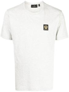 Belstaff футболка с нашивкой-логотипом, серый