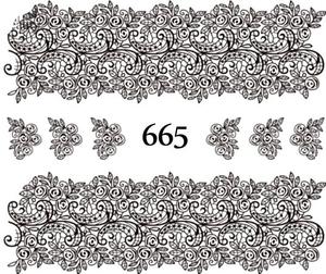 Водные наклейки для ногтей - №665, Raisin