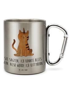 Термокружка Единорог с надписью в серебряном цвете Mr. & Mrs. Panda