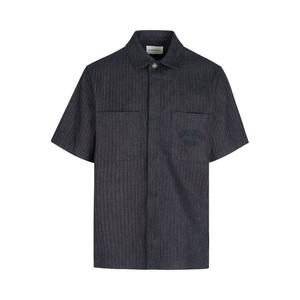 Рубашка Givenchy Short-Sleeve Shirt, Dark Blue