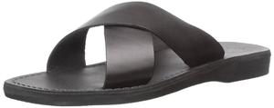 Elan Slide Sandal In Black Jerusalem Sandals