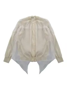 Многослойная рубашка Comme Des Garcons, нейтральный