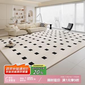 Y U-LIVE Ковер 300х400 см для гостиной, кремовый, светлый люкс, французский водонепроницаемый, моющийся, устойчивый к пятнам, S Faux Wool - Paris Apartment (No Texture) [Newly Upgraded Thickened Version]