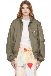 Хлопковая куртка-бомбер в стиле карго Open Yy, хаки