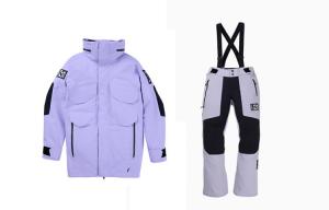 BURTON Зимний лыжный костюм DAYBEACON 3L из ткани PERTEX унисекс фиолетовый