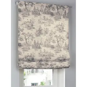 Шелковая штора с продевкой для штанги Heine Home, Weiß-grau