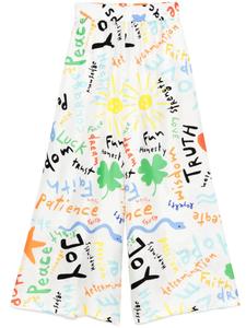 Rianna + Nina брюки с принтом, белый