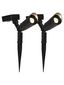 STAR Trading Солнечный садовый прожектор Powerspot, комплект из 2 штук, черный