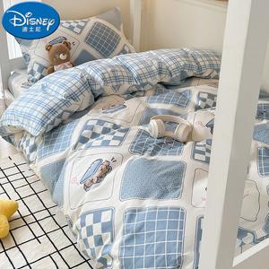 Disney Комплект постельного белья из 5 предметов: простыня на резинке 0.9 м, пододеяльник, наволочка, подушка с наполнителем пух 2500 г