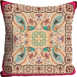 Декоративная подушка queence Орнамент, наволочка без наполнителя, 1 шт. Queence, Bunt + bedruckt