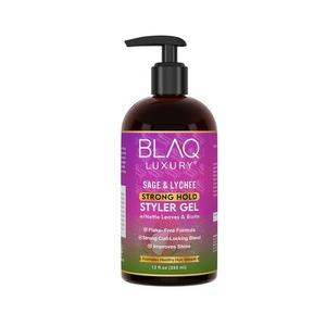 Гель для укладки волос Sage & Lychee Strong Hold 12 унций Blaq Luxury