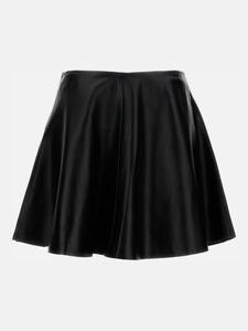 Кожаная юбка-плиссе Haikure, черный