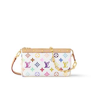 LOUIS VUITTON Сумка-кошелек Takashi Murakami белая разноцветная