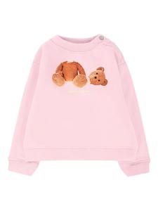 Свитшот Palm Angels Kids с принтом Тедди, розовый