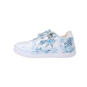 LINING Кроссовки для скейтборда Pontoon Boats Coverage, устойчивые к скольжению и истиранию, низкие, унисекс, белые, синие