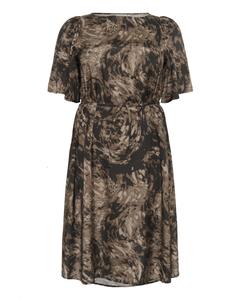 KAFFE CURVE Платье 'Jamia' в цвете Brown, Light Brown