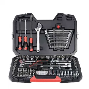 Deli, 124 шт., 6,3×10×12,5 мм, метрические и дюймовые, полный набор торцевых ключей для авторемонта DQ01124