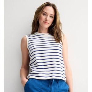 Женский свободный топ Sonoma Goods For Life, цвет multi blue stripe