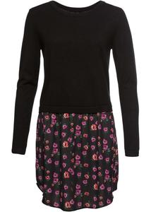 Свитер с воротником-юбкой Rainbow, черный