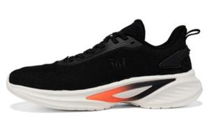 361° Антискользящие износостойкие низкие беговые кроссовки мужские черные Obsidian Black/Neon Red Orange, цвет Obsidian Black/Neon Red Orange