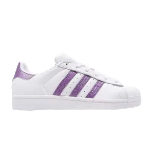 Кроссовки Adidas Wmns Superstar 'Purple', белый