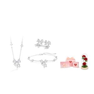 Love Link Серебряное колье S925 для женщин серебристо-белое