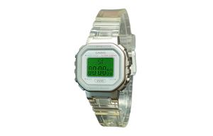 CASIO Часы Retrofit Series Quartz Movement Resin Strap Watch Women's Watch White Dial, White Dial with Green Watch Glass