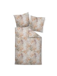Постельное белье бежевого, ржавого и оранжевого цветов Janine, 135 x 200 + 80 x 80 см