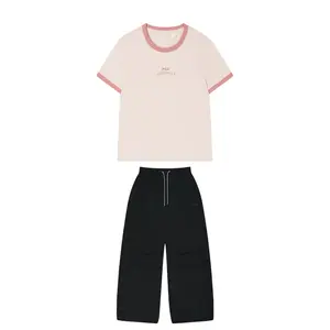 Оригинальная биелла повседневный костюм women's FILA, серо-розовый