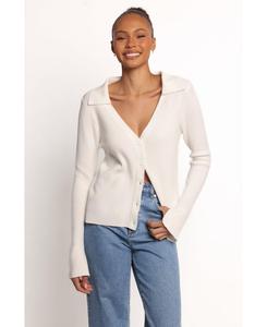 Женская вязаная блузка Zocco с длинными рукавами Petal and Pup, Cream