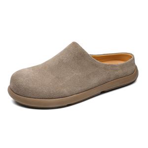 KUNGFUDEER Износостойкие тапочки с закрытым носком унисекс бежевые, цвет Beige