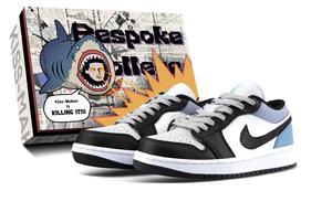 Jordan Баскетбольные кроссовки Air 1 Cushioning Low Top Vintage унисекс небесно-голубого цвета